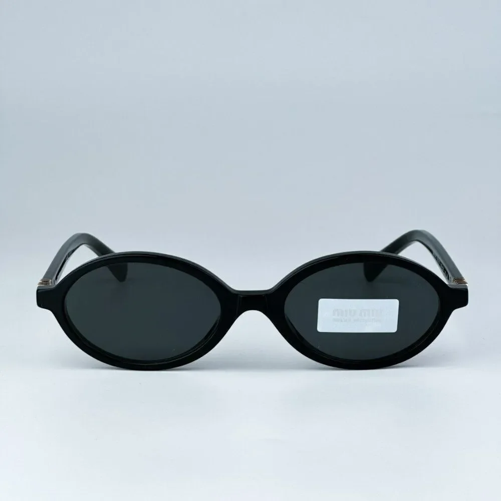 NEW Miu Miu MU04ZS 1AB5S0 Black Dark Grey Unisex Sunglasses MU 04ZS